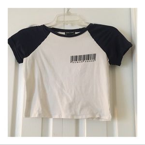 “Human Error” crop top